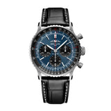 Breitling Navitimer B01 Chronograph AB0139241C1P1 41mm Blue Dial Stainless Steel Black Alligator Leather