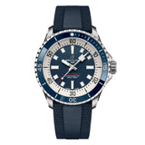Breitling Superocean 42 Automatic Blue Dial A17375E71C1S1 Stainless Steel Blue Rubber Strap