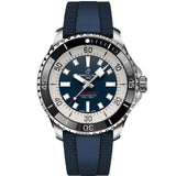 Breitling Superocean Automatic 44 Blue Dial Ref. A17376211C1S1 Stainless Steel Blue Rubber Strap