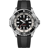 Breitling Superocean A17378211B1S1 46mm Stainless Steel Black Dial Rubber Strap