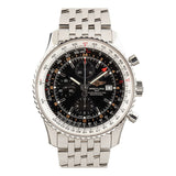 Breitling Navitimer A24322 42mm Stainless Steel Black Dial Automatic Watch with Box and Papers
