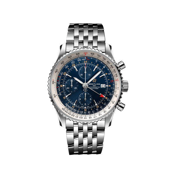 Breitling Navitimer Chronograph GMT 46 Ref. A24322121C2A1 Blue Dial
