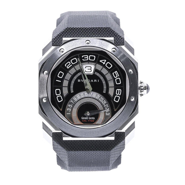 Bvlgari Octo Bi-Retro 43mm OBR.Y.1C Stainless Steel and Ceramic Black Dial Automatic Watch