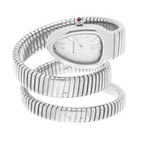 Bvlgari Serpenti SP35S 35mm Stainless Steel Silver Dial Ladies Watch
