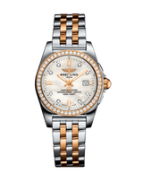 Breitling Galactic 29 Sleek C72348531A1C1 29mm Steel and 18k Rose Gold Mother-of-Pearl Dial