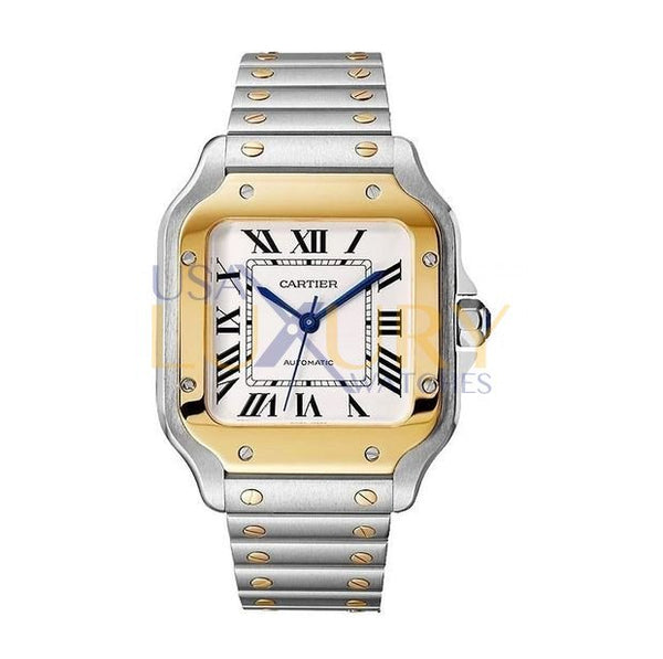 Cartier Santos de Cartier W2SA0007 35.1mm Steel and 18K Yellow Gold Automatic Men's Watch