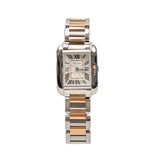 Cartier Tank Anglaise Small Ref. 3485 Steel and Rose Gold 23mm Ladies Watch
