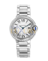 Cartier Ballon Bleu W4BB0015 28mm Stainless Steel Diamond Ladies Watch