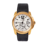 Cartier Calibre de Cartier W7100009 42mm Pink Gold Watch with Black Alligator Strap