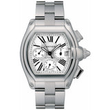 Cartier Roadster W62019X6 48mm Stainless Steel Silver Sunray-Effect Dial Automatic Chronograph