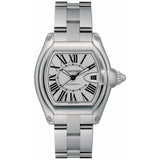 Cartier Roadster W6206017 46mm Opaline Silver Dial Stainless Steel Bracelet Watch
