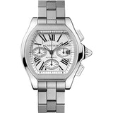 Cartier Roadster W6206019 Silver Dial Stainless Steel Bracelet Watch