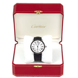 Cartier Ronde Solo WSRN0022 42mm Steel Watch with Leather Strap