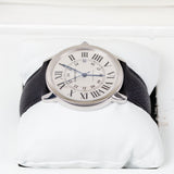 Cartier Ronde Solo WSRN0022 42mm Steel Watch with Leather Strap