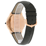 Cartier Ronde Louis Cartier WGRN0012 36mm Rose Gold Silvery Opaline Dial Leather Strap Watch