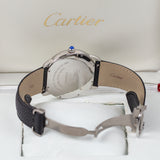 Cartier Ronde Solo WSRN0022 42mm Steel Watch with Leather Strap