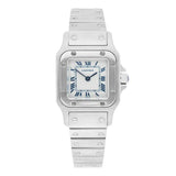 Cartier Santos Galbée W20056D6/1565 24mm Stainless Steel Silver-Tone Dial Ladies Watch