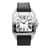 Cartier Santos 100 W20073X8 Stainless Steel White Dial Men's Watch