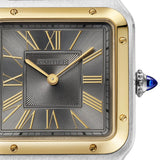 Cartier Santos de Cartier W2SA0028 Large Steel & Yellow Gold Grey Dial