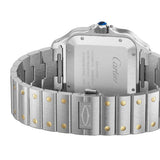 Cartier Santos de Cartier W2SA0030 Large Anthracite Grey Dial 39.8mm Steel and Yellow Gold