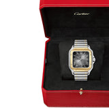 Cartier Santos de Cartier W2SA0030 Large Anthracite Grey Dial 39.8mm Steel and Yellow Gold