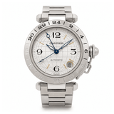 Cartier Pasha C W31078M7 35mm Stainless Steel Silver Dial Automatic Watch