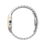 Cartier Santos de Cartier W3SA0007 Medium 35.1mm Steel Diamond Bezel Gold Dial