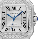 Cartier Santos de Cartier W4SA0005 Diamond-Set Bezel Medium 35.1mm