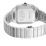 Cartier Santos de Cartier W4SA0006 Blue Dial Diamond Bezel Steel Medium 35.1mm