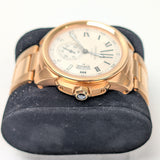 Cartier Calibre de Cartier Rose Gold Silver Dial Automatic Watch W7100018