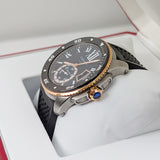 Cartier Calibre de Cartier W7100055 42mm Black Dial Rose Gold and Stainless Steel