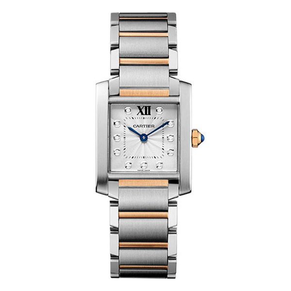 Cartier Tank Française WE110005 Steel and Pink Gold 30mm Watch