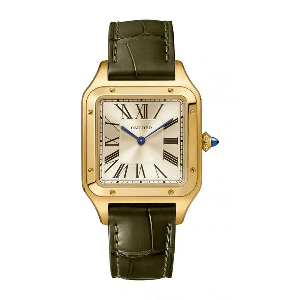 Cartier WGSA0027 Santos-Dumont La Baladeuse Large Yellow Gold Champagne Dial