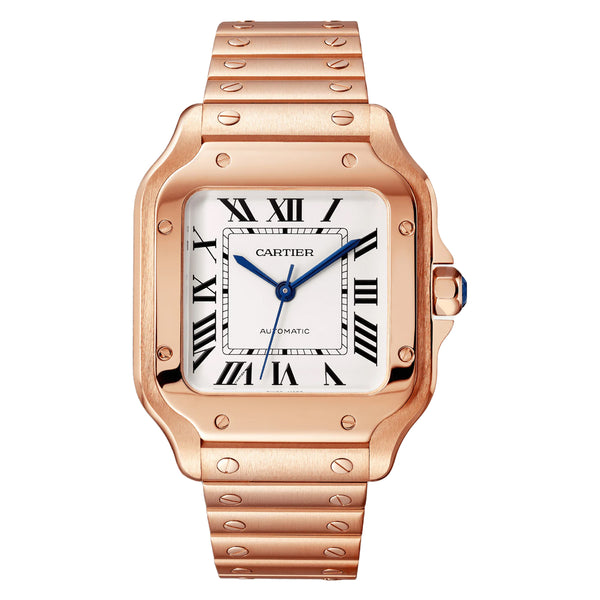 Cartier Santos de Cartier WGSA0031 35.1mm 18K Rose Gold Medium Model