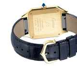 Cartier Santos-Dumont WGSA0077 Large Yellow Gold Blue Dial