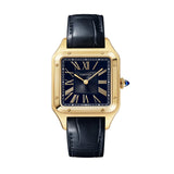 Cartier Santos-Dumont WGSA0077 Large Yellow Gold Blue Dial