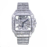 Cartier Santos de Cartier Skeleton Full Baguette Diamond Watch