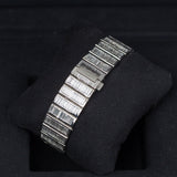 Cartier Santos de Cartier WHSA0026 Skeleton 39.8mm with Aftermarket Baguette-Cut Natural Diamonds