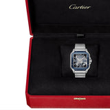 Cartier Santos de Cartier WHSA0026 Blue Skeleton Dial Large 39.8mm