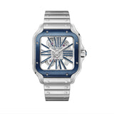 Cartier Santos de Cartier WHSA0026 Blue Skeleton Dial Large 39.8mm