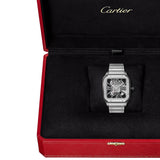 Cartier Santos de Cartier WHSA0027 Large Black Skeleton Dial 39.8mm