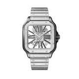 Cartier Santos de Cartier WHSA0027 Large Black Skeleton Dial 39.8mm
