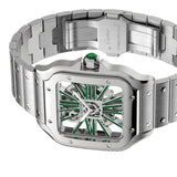Cartier Santos de Cartier WHSA0028 Large Green Skeleton Dial 39.8mm
