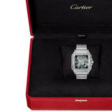 Cartier Santos de Cartier WHSA0028 Large Green Skeleton Dial 39.8mm