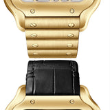 Cartier Santos de Cartier WHSA0042 Large 39.7mm Yellow Gold Skeleton