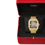 Cartier Santos de Cartier WHSA0042 Large 39.7mm Yellow Gold Skeleton