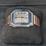Cartier Santos de Cartier WSSA0047 Grey Striated Dial Stainless Steel Watch Large