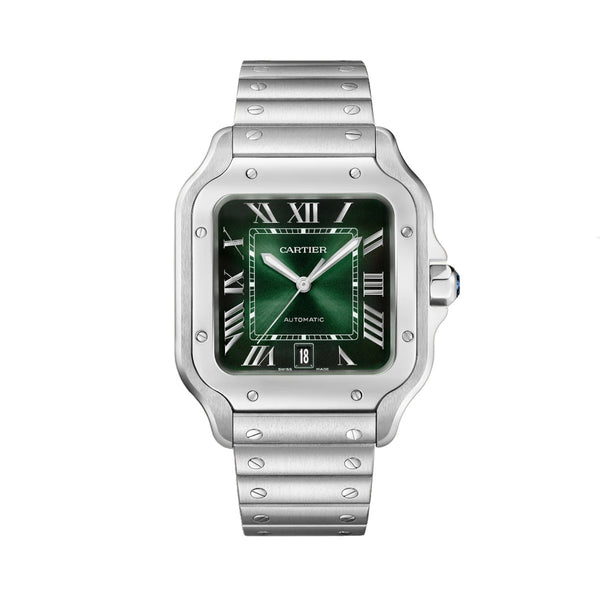 Cartier Santos de Cartier WSSA0062 Graduated Green Dial Steel 39.8mm Large