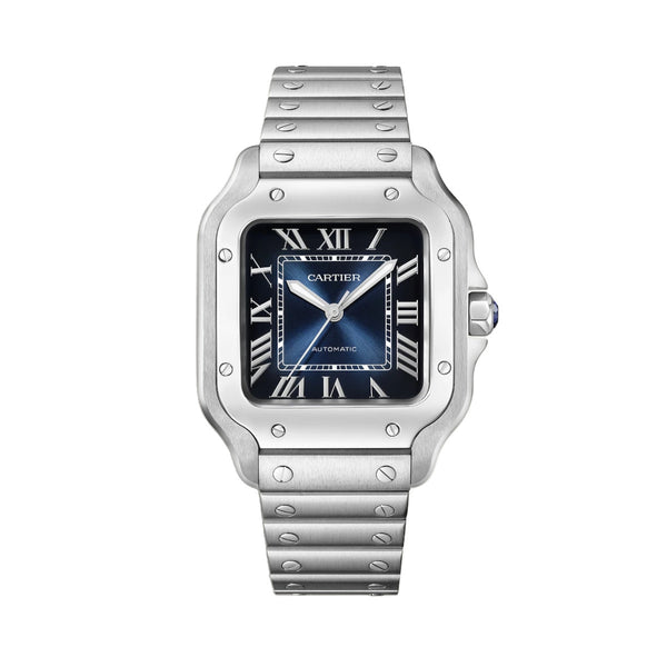 Cartier Santos de Cartier WSSA0063 Blue Dial Steel Medium 35.1mm