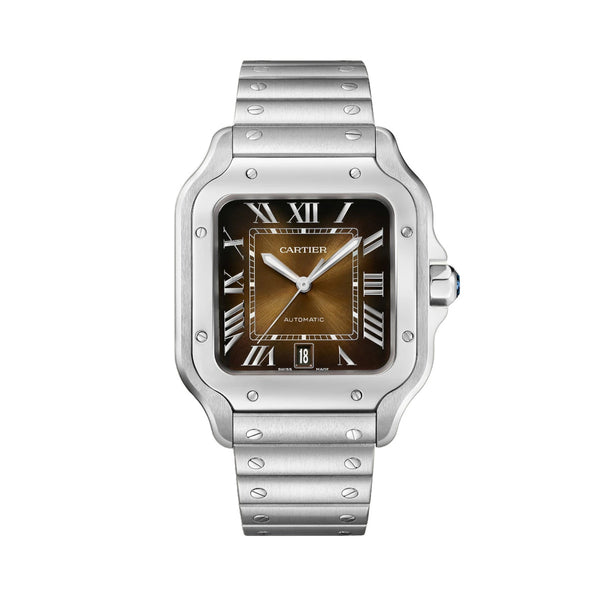 Cartier Santos de Cartier WSSA0064 Graduated Brown Dial Steel Large 39.8mm